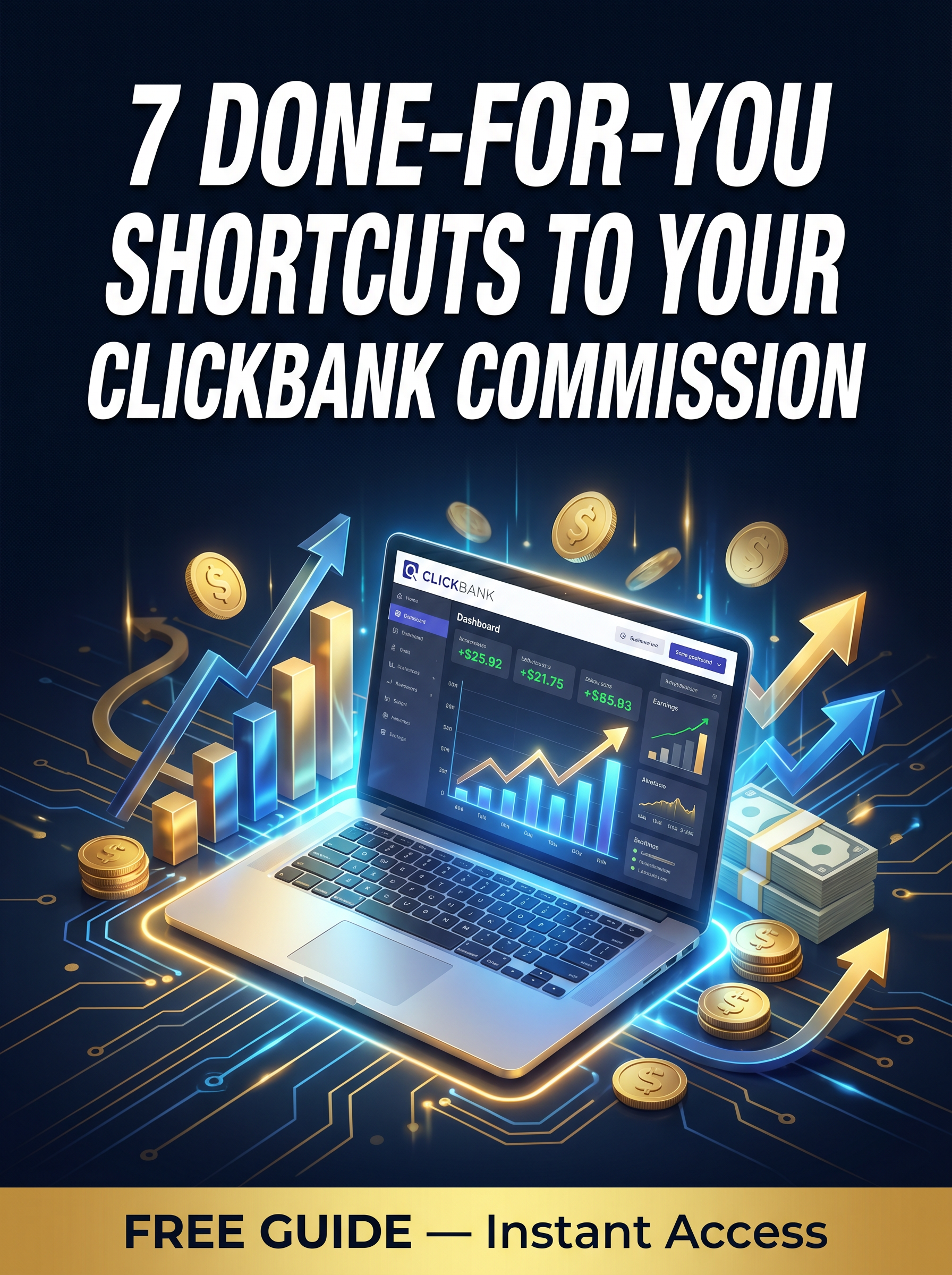 Free Guide: 7 Done-For-You Shortcuts to Your First ClickBank Commission